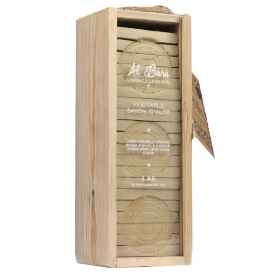 1Kg Genuine Aleppo Soap in Wodden Box